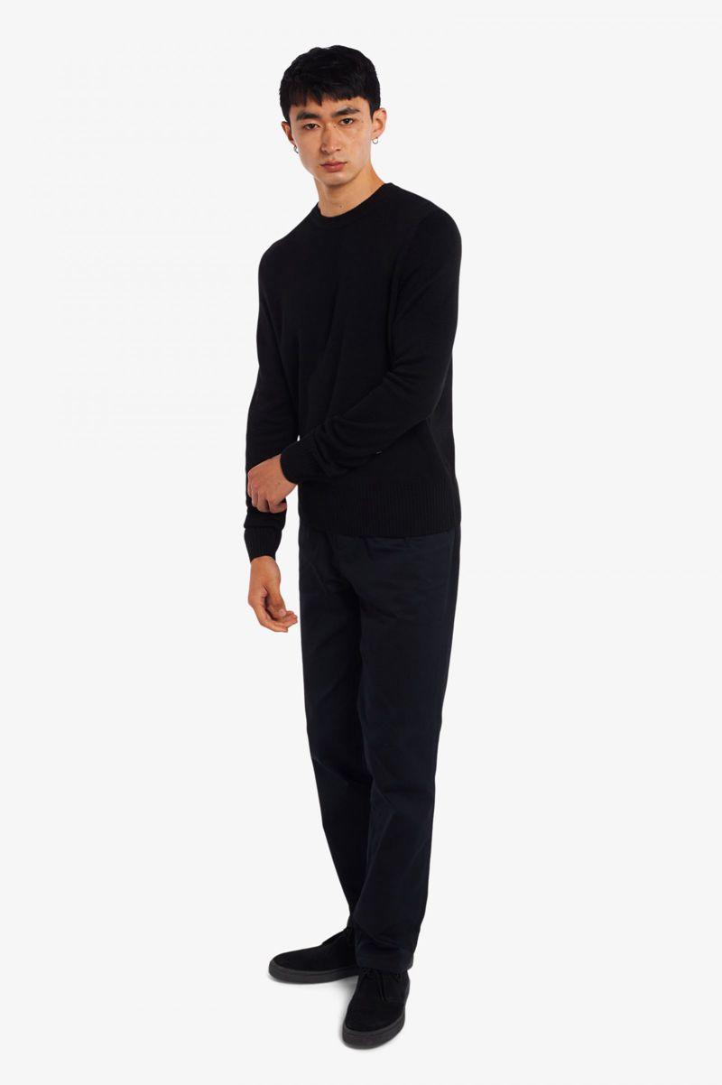 Black Fred Perry K2803 Men's Knitwear | PH 1304SGLO